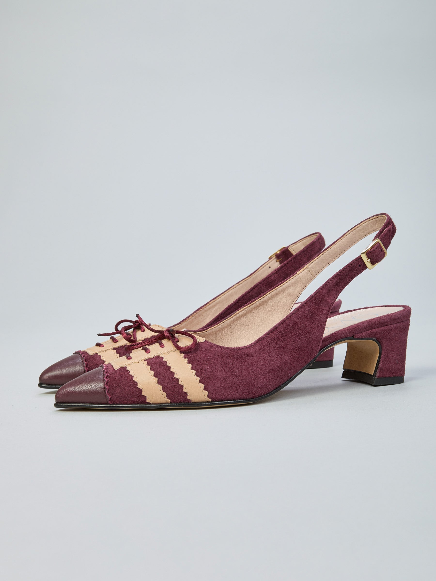 Suede slingback