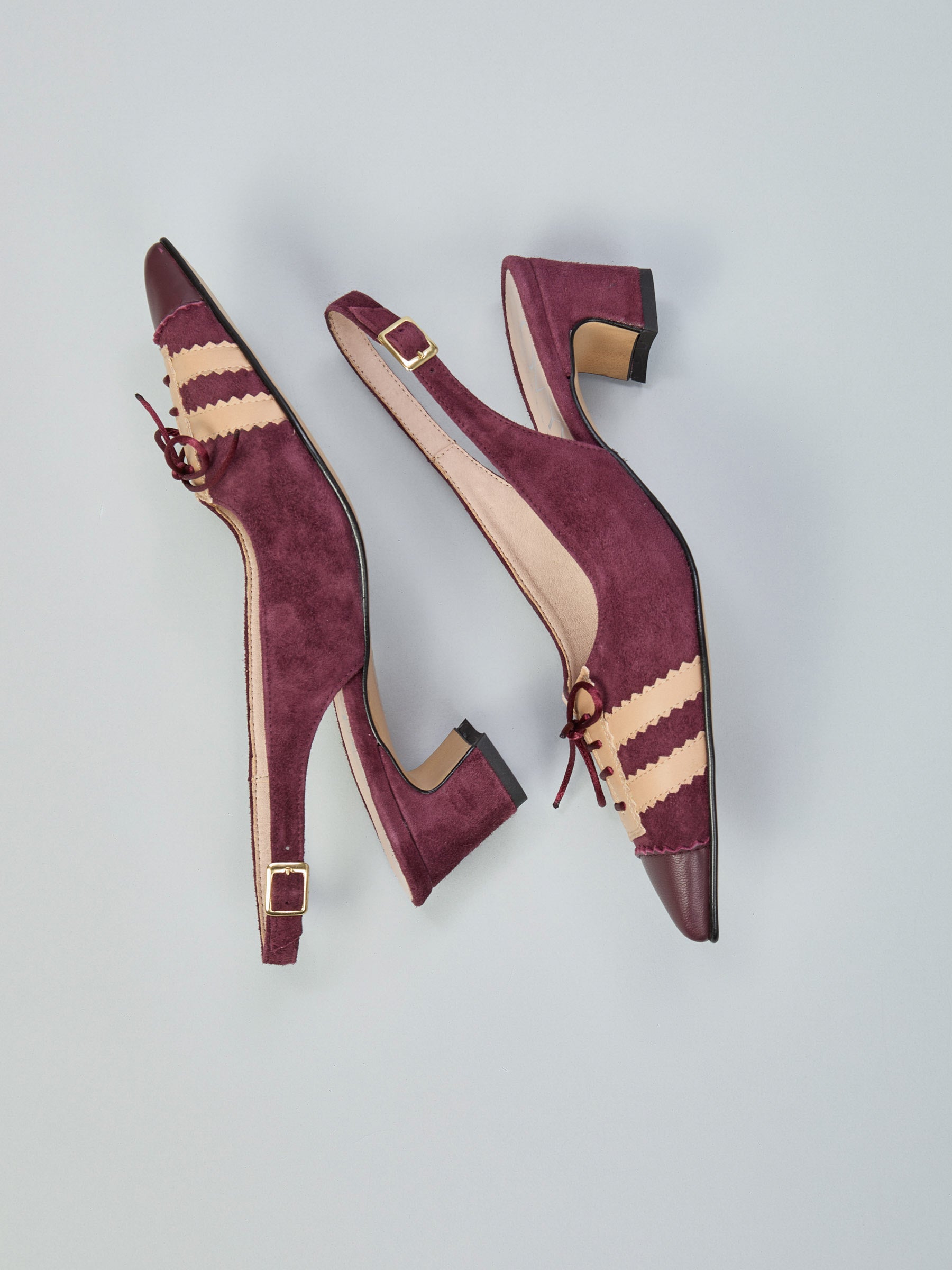 Suede slingback
