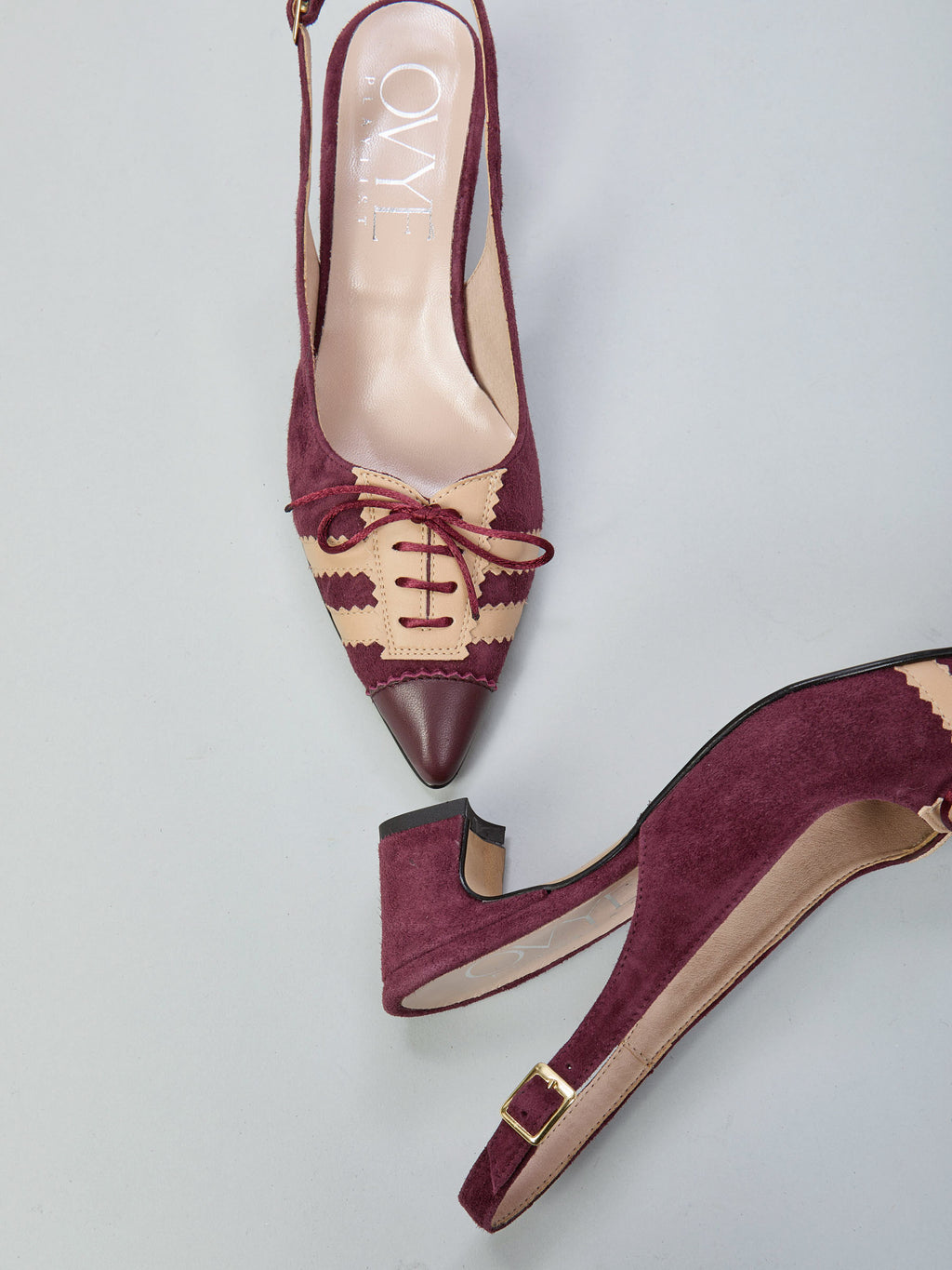Suede slingback