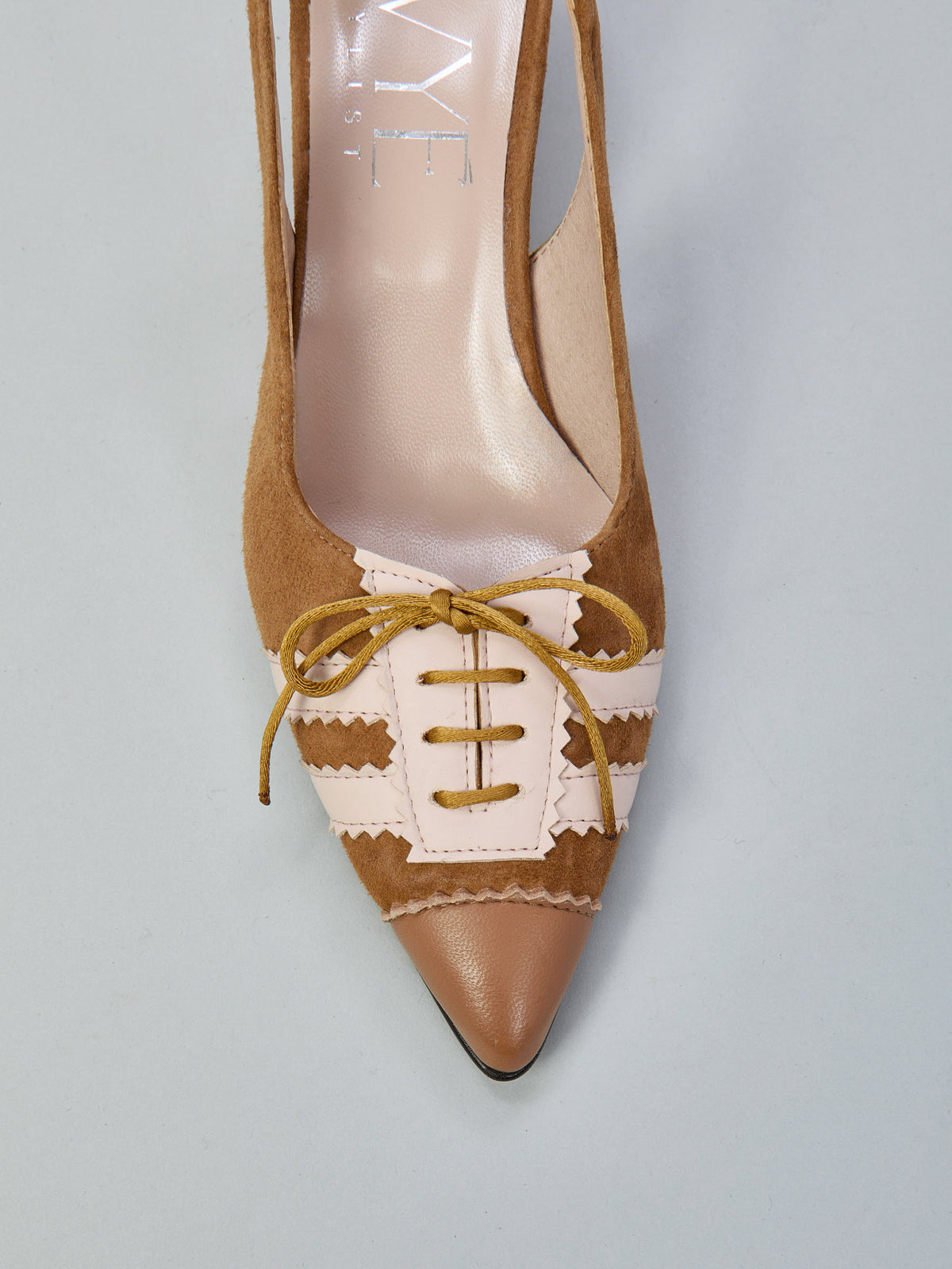 Wildleder-Slingpumps