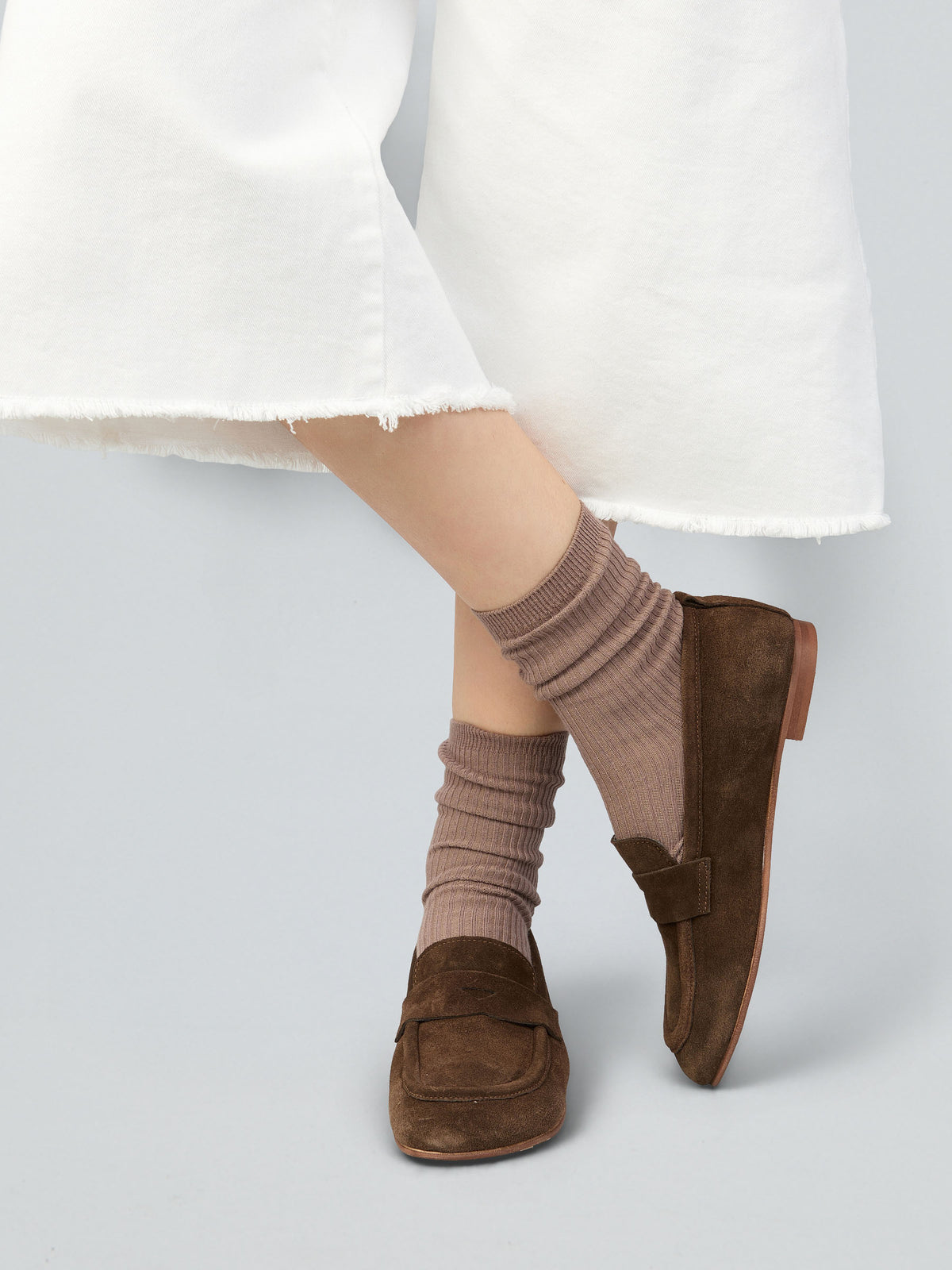 Suede loafers