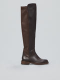 Stivali stretch in pelle