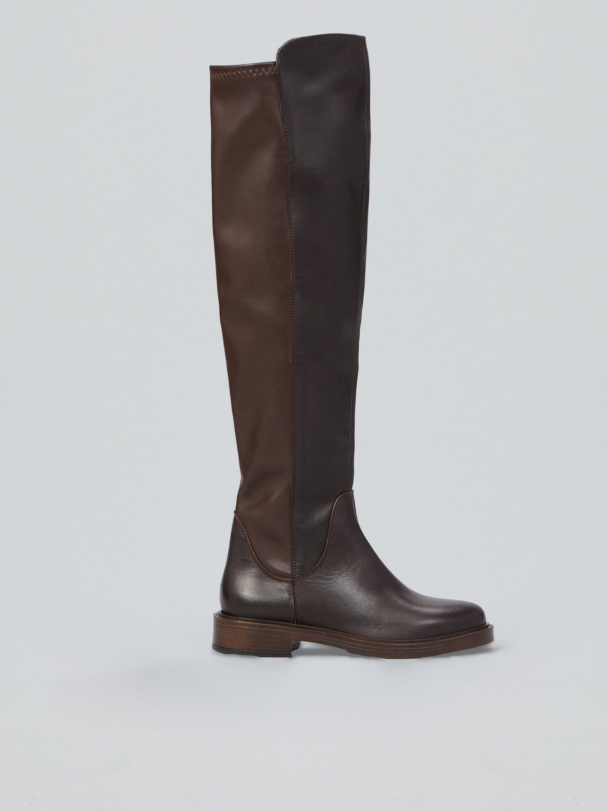 Stivali stretch in pelle
