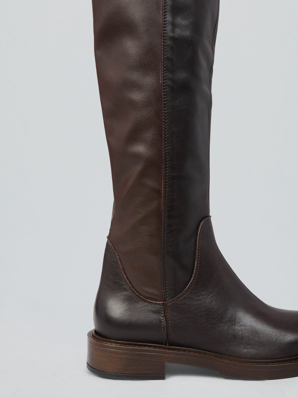 Stivali stretch in pelle