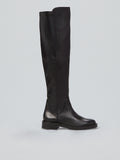 Stivali stretch in pelle