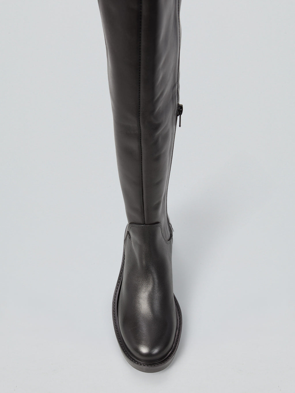 Stivali stretch in pelle