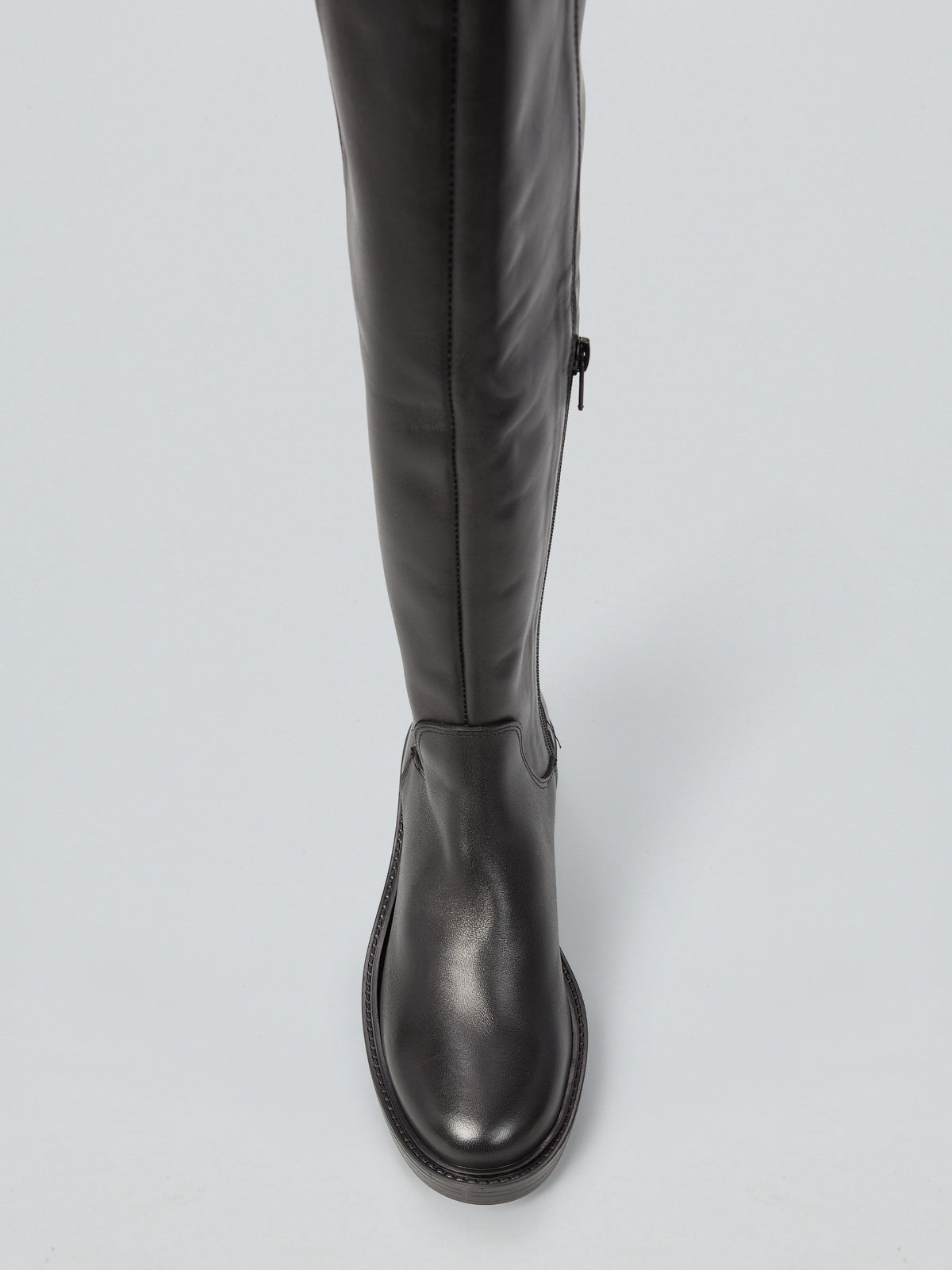 Stivali stretch in pelle