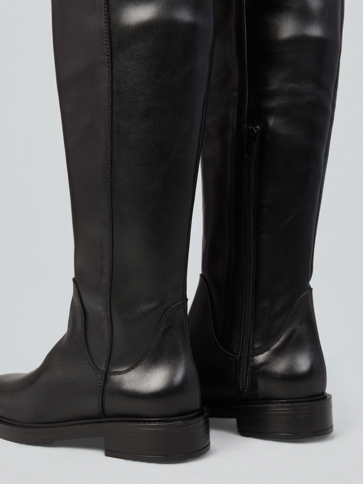 Stivali stretch in pelle