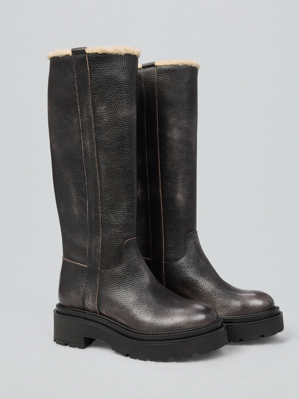 Leather boots
