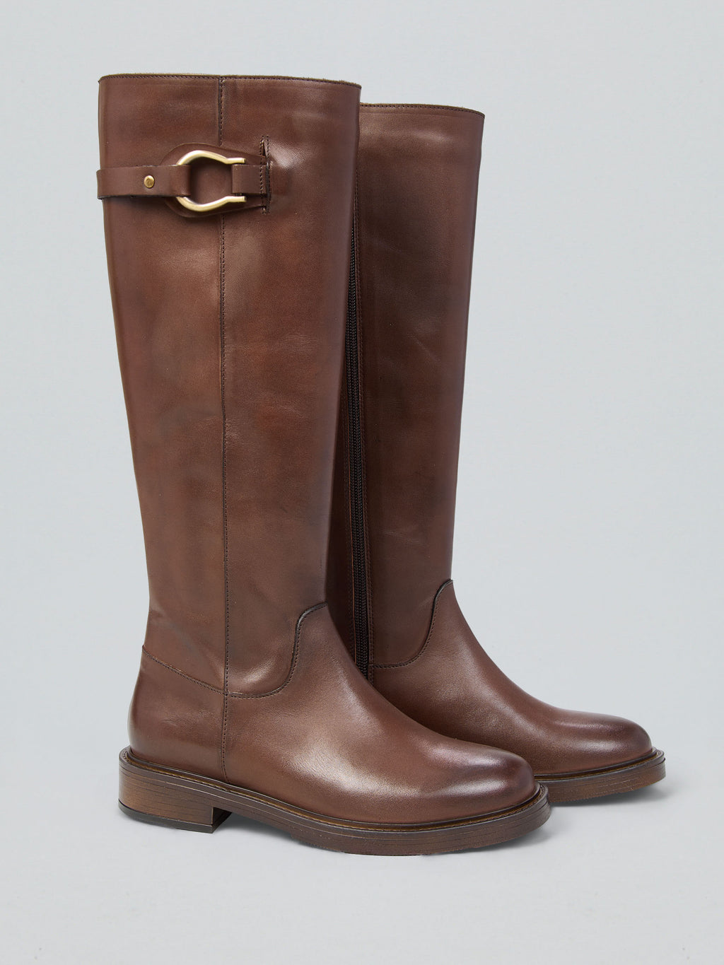 Leather boots