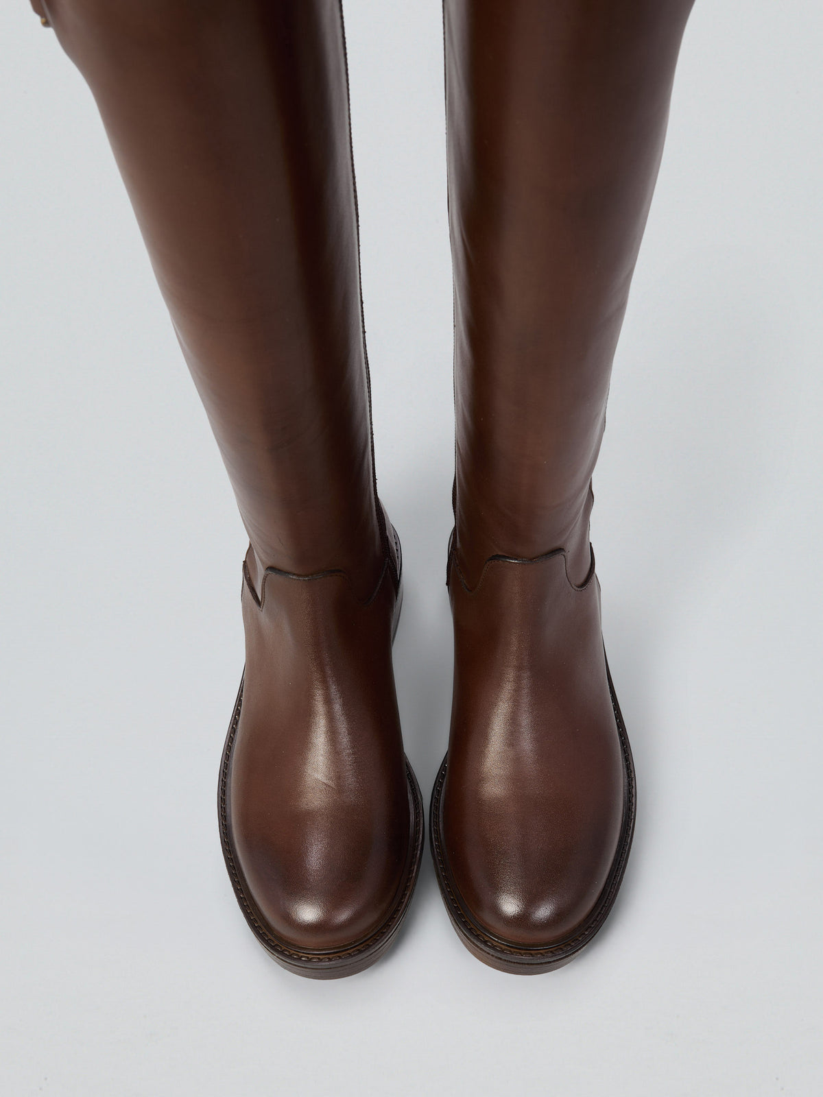 Leather boots