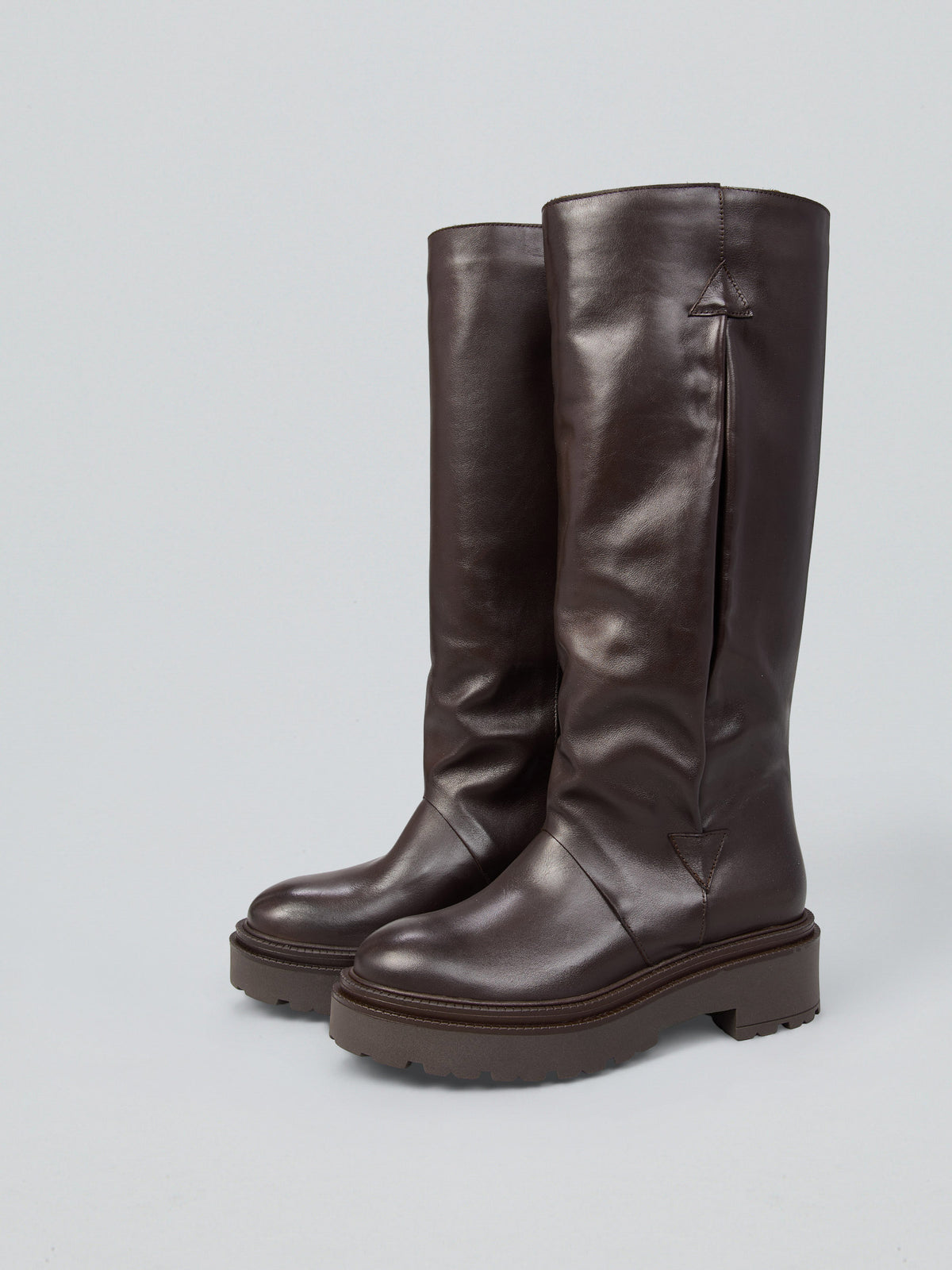 Leather boots