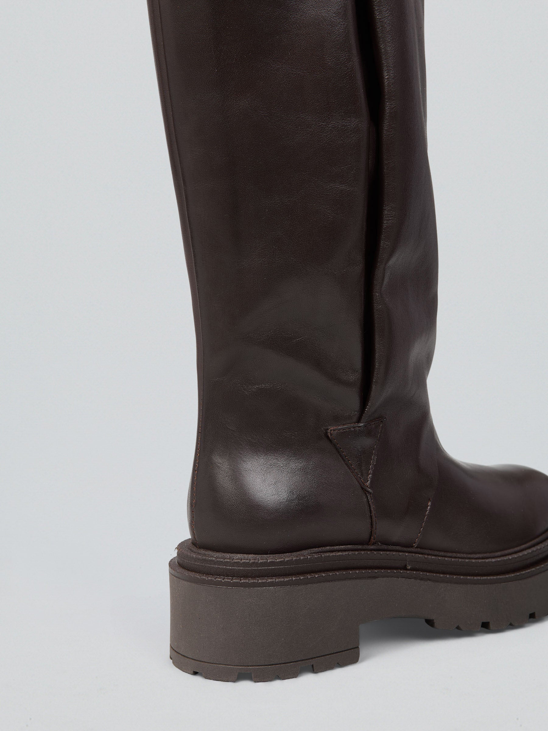 Leather boots