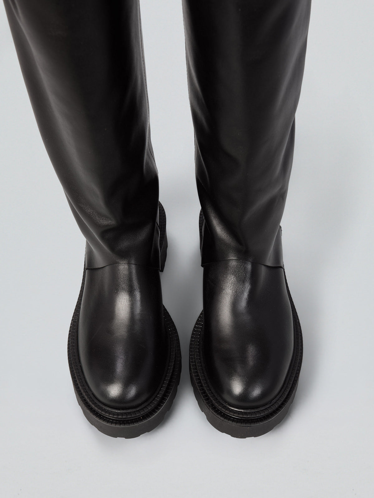 Leather boots