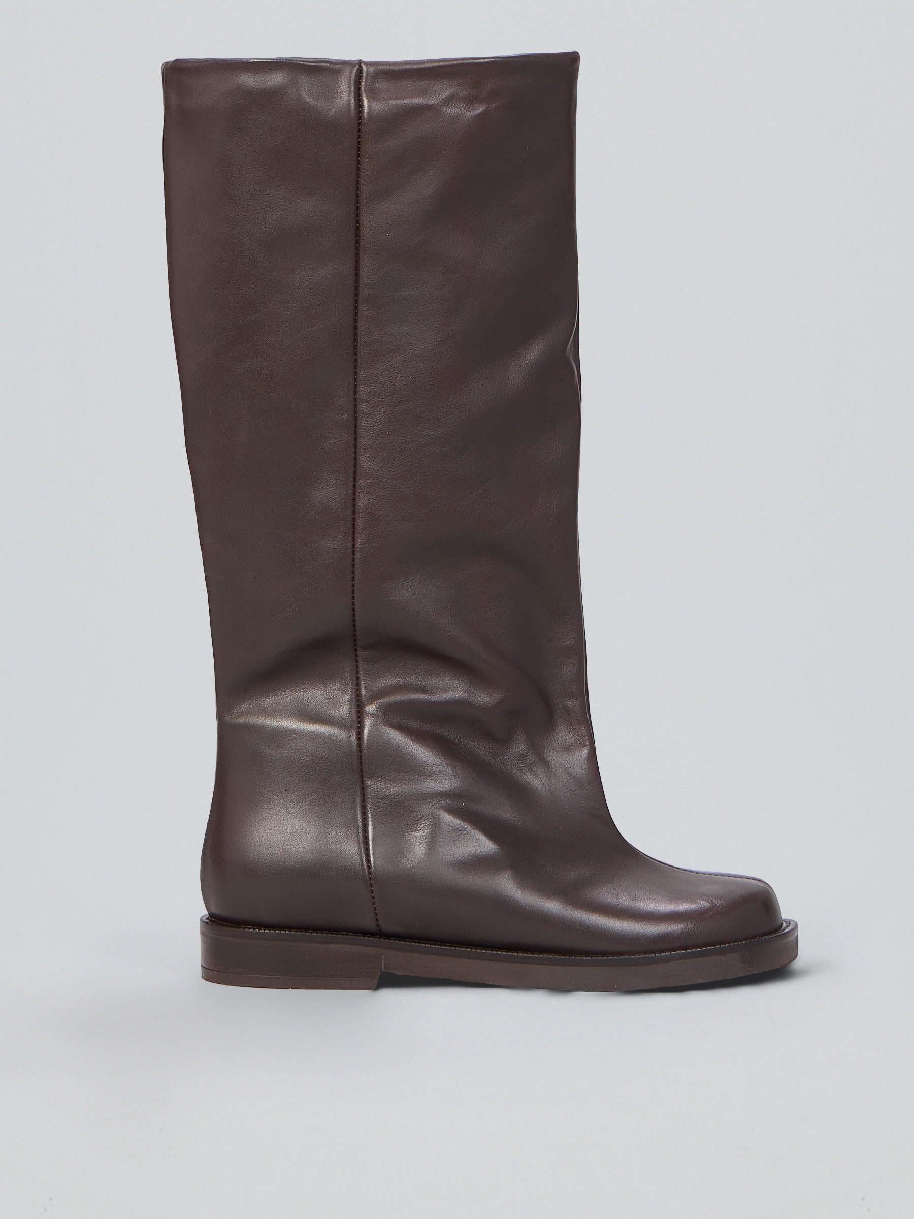 Leather boots