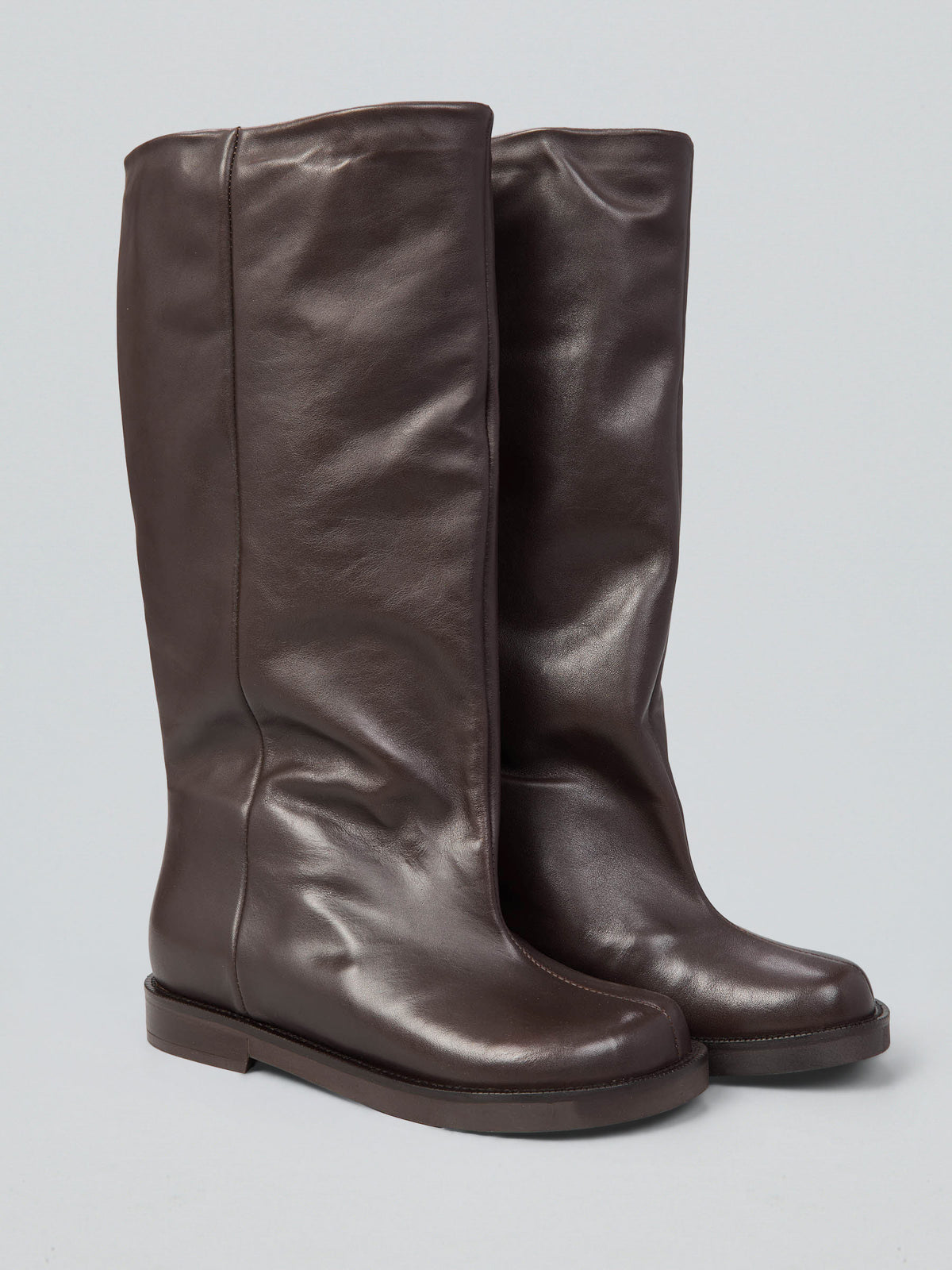 Leather boots