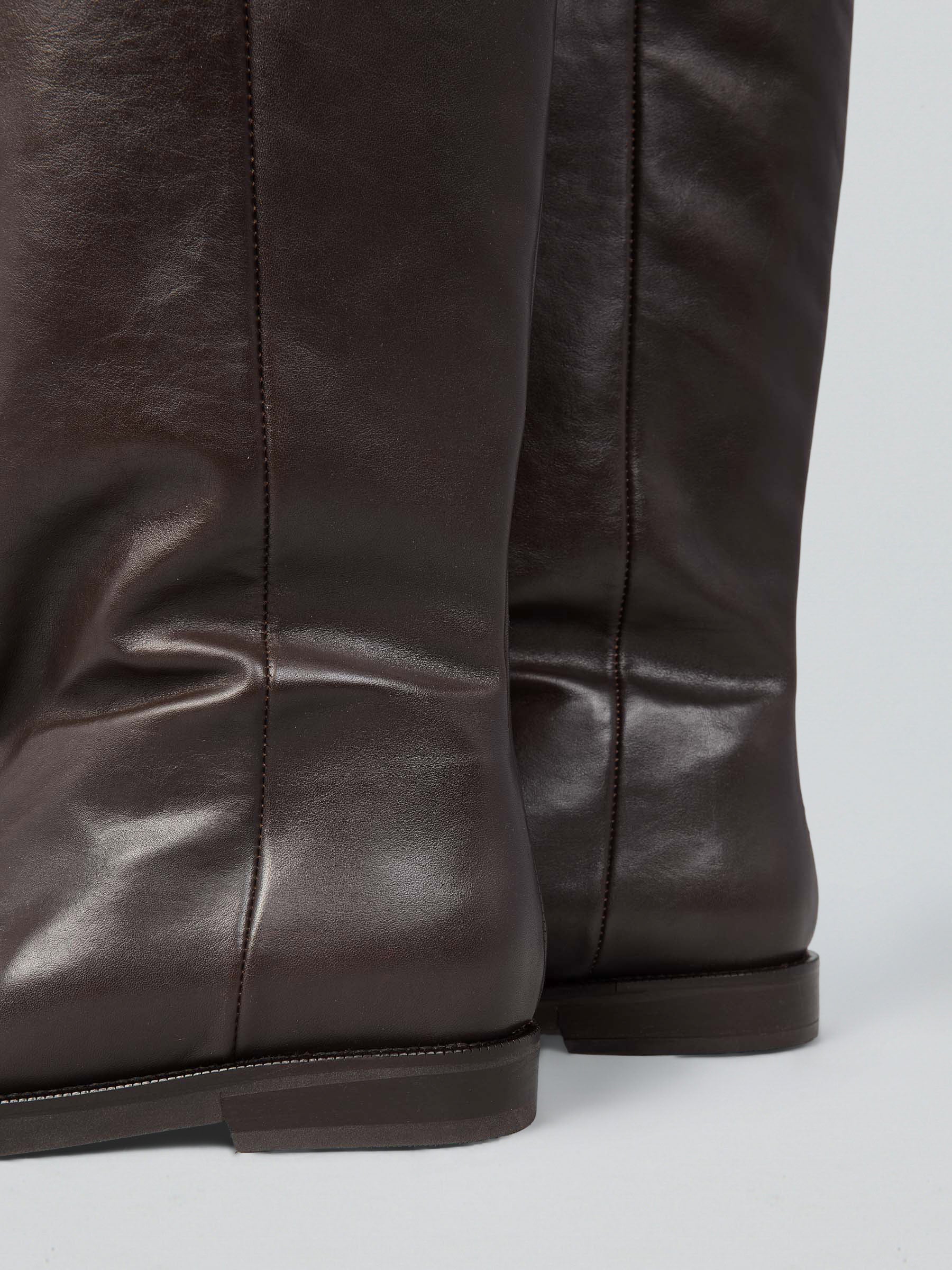 Leather boots