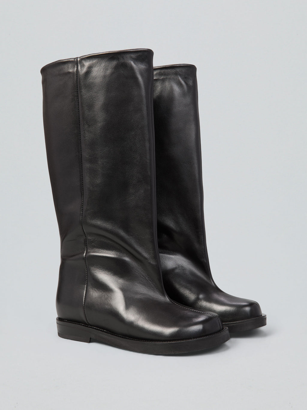 Leather boots