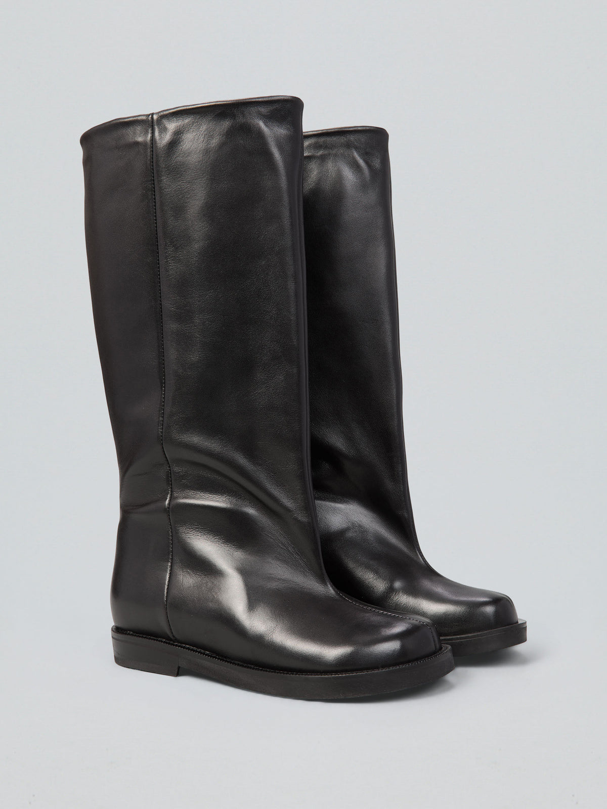 Leather boots