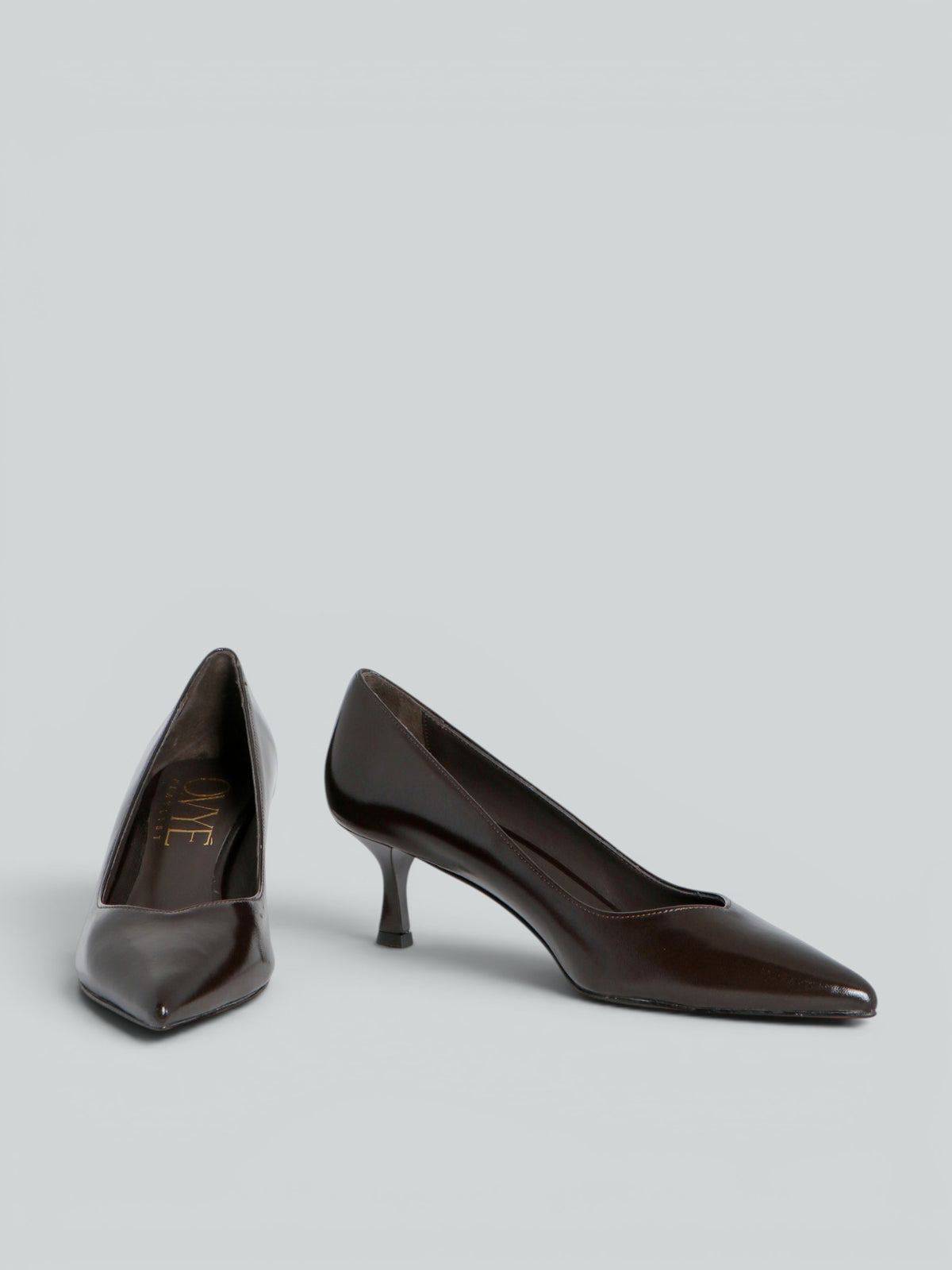 Patent leather pumps