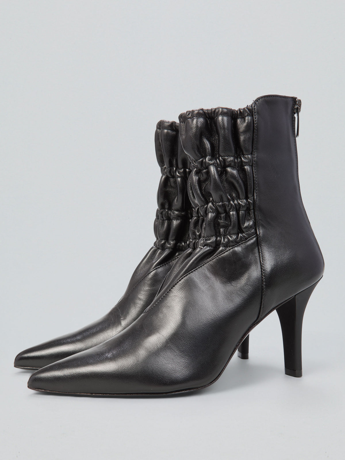 Leather ankle boots