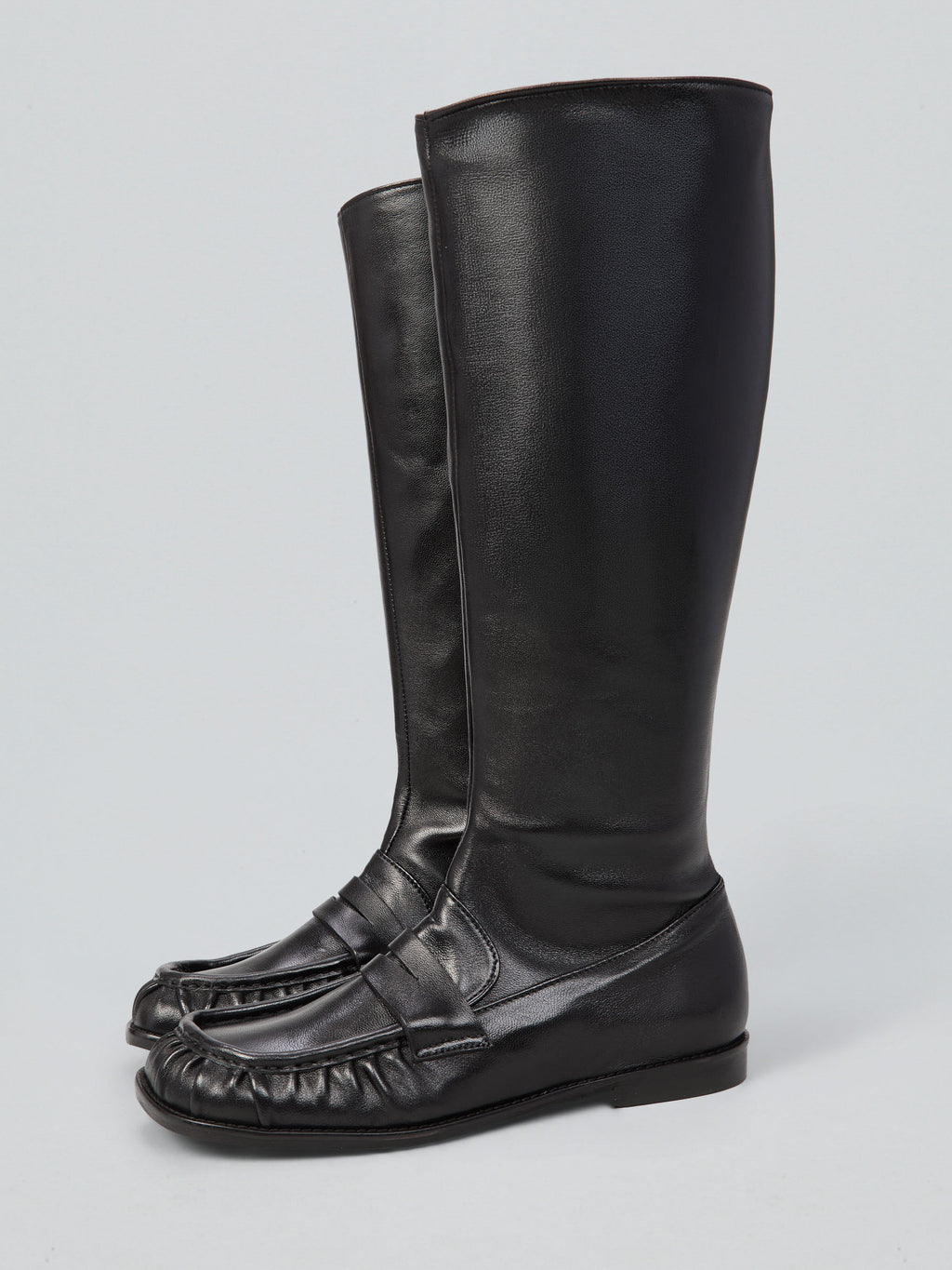 Leather boots