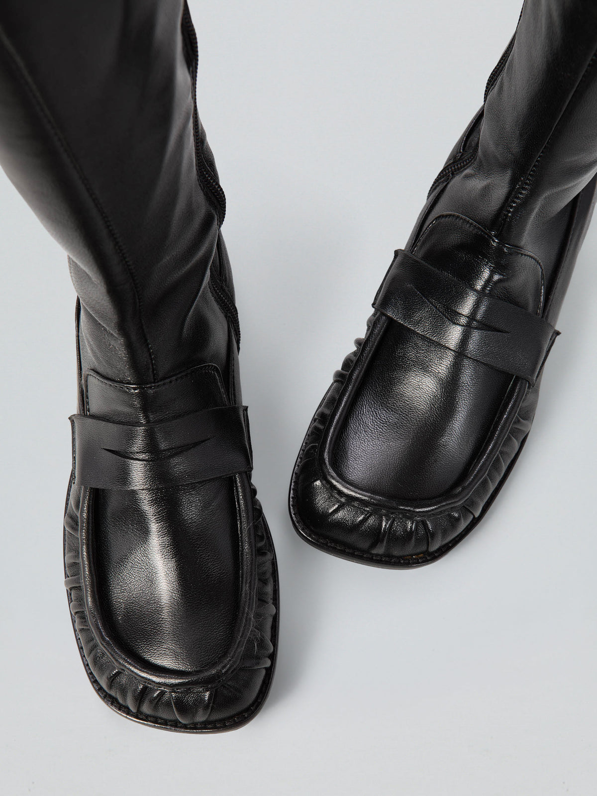Leather boots