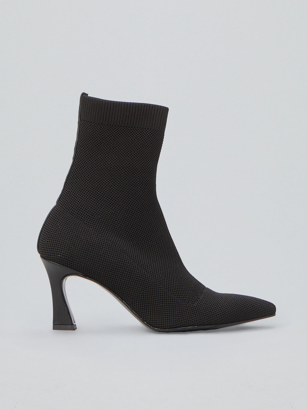 Stretch fabric ankle boots