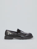 Loafers with fringes and micro-studs