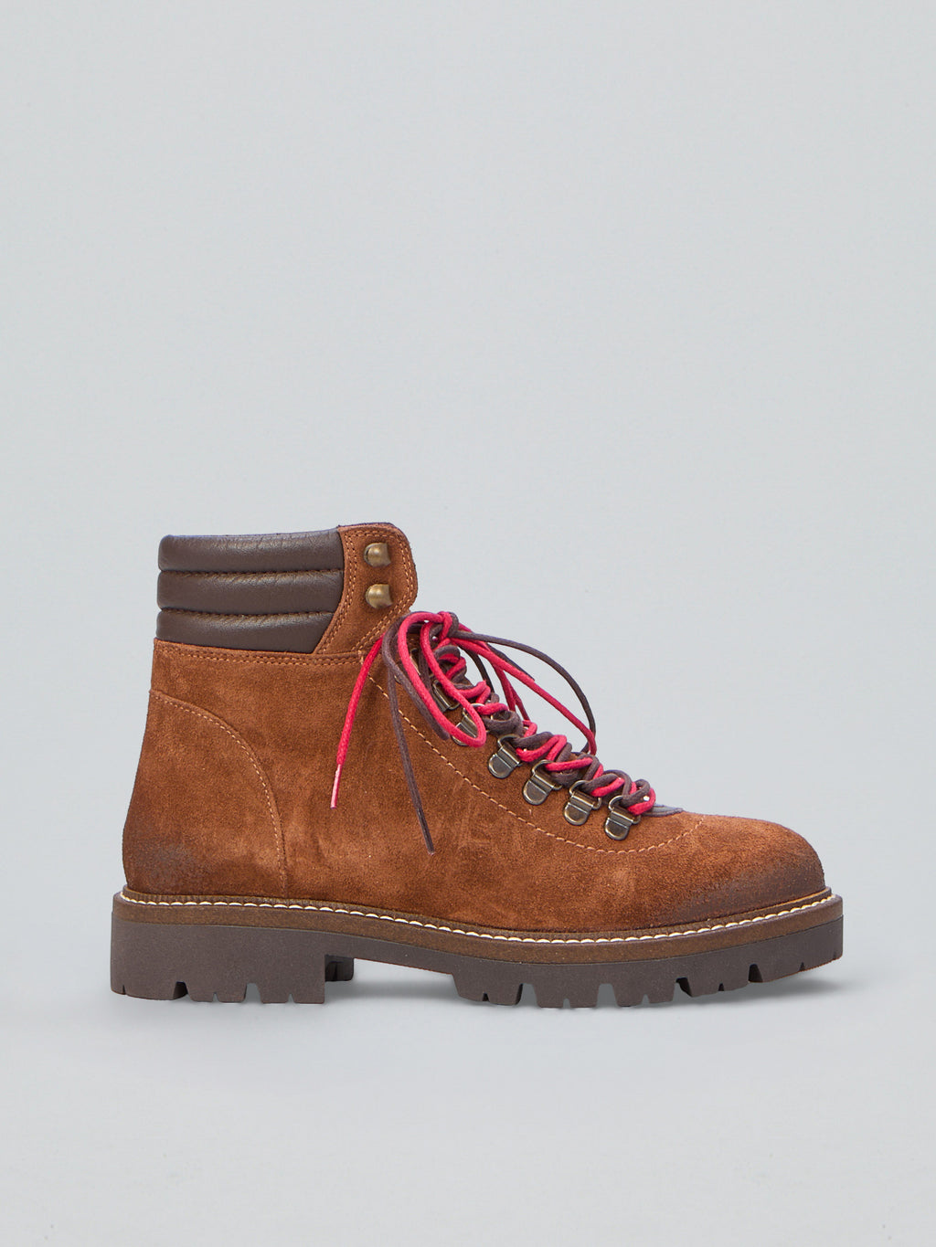Geschnürter Wildleder-Bootie