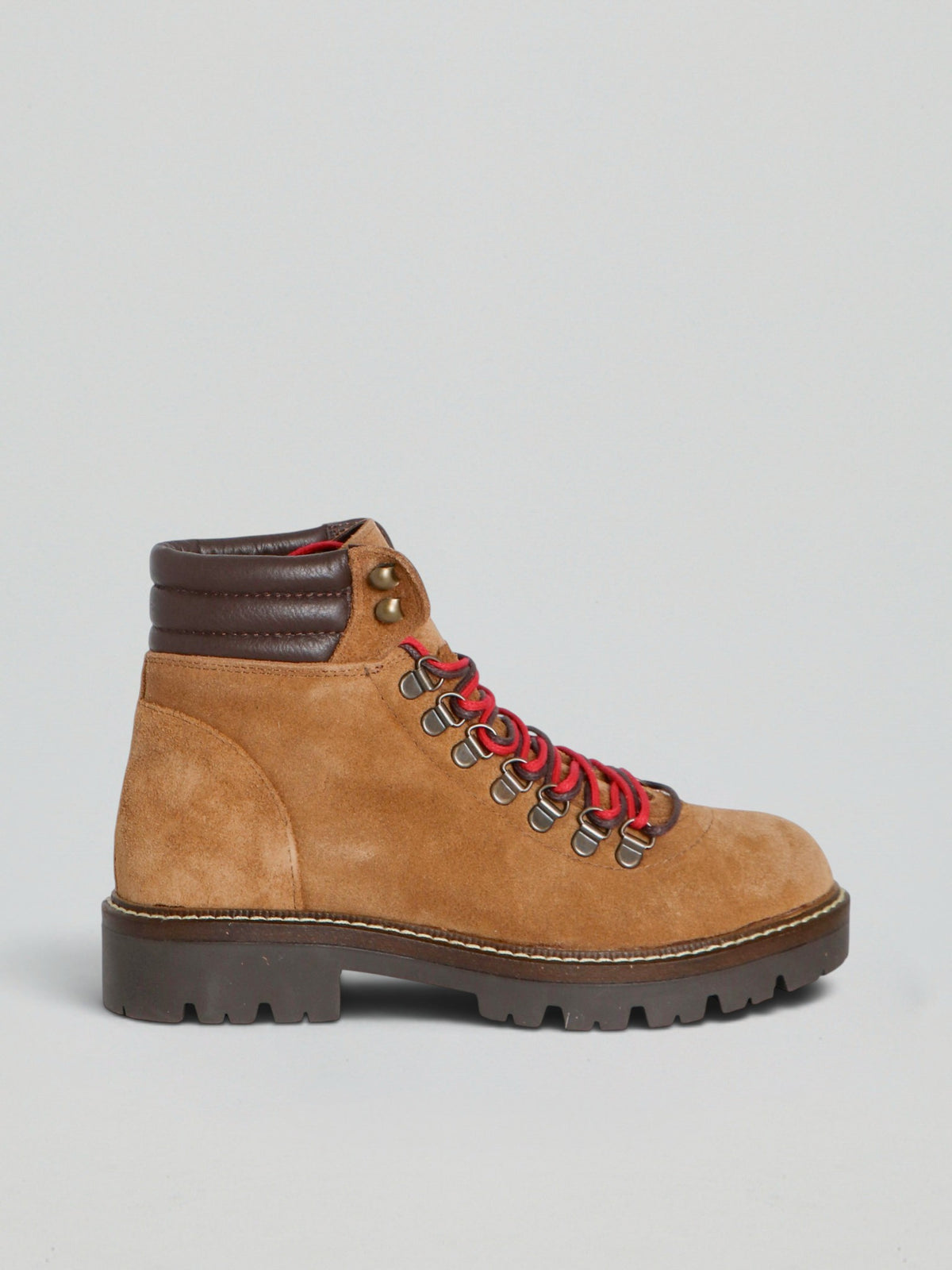 Schnürstiefeletten aus Wildleder