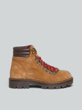 Bottines à lacets en daim