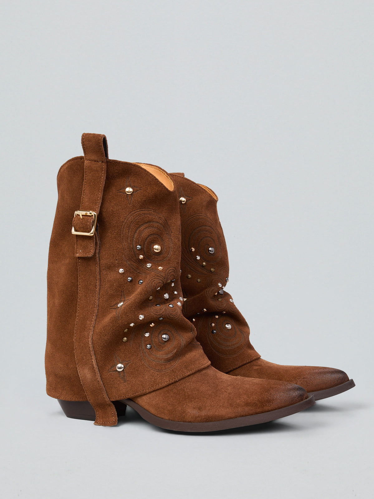 Brushed suede Texans