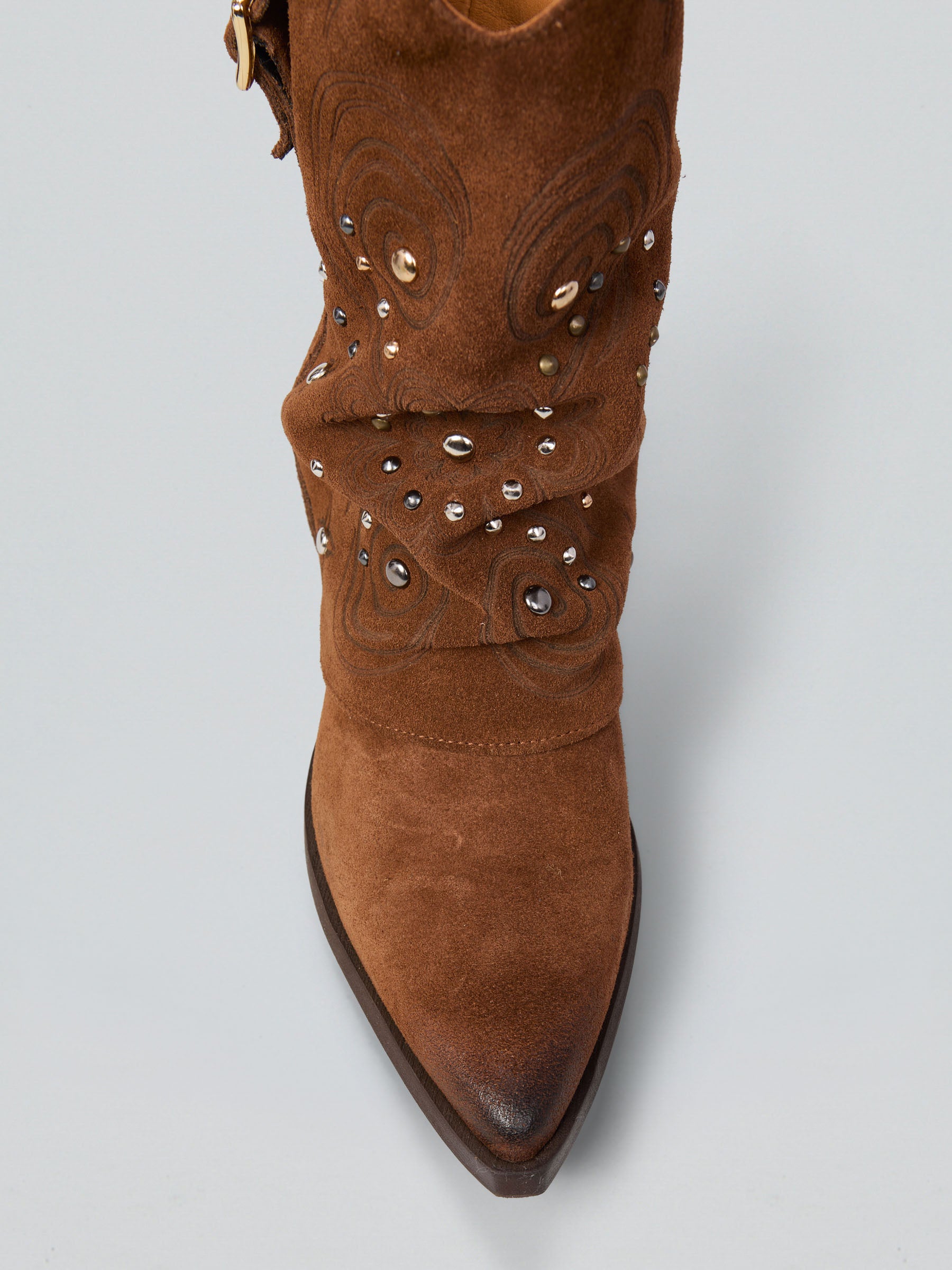 Brushed suede Texans