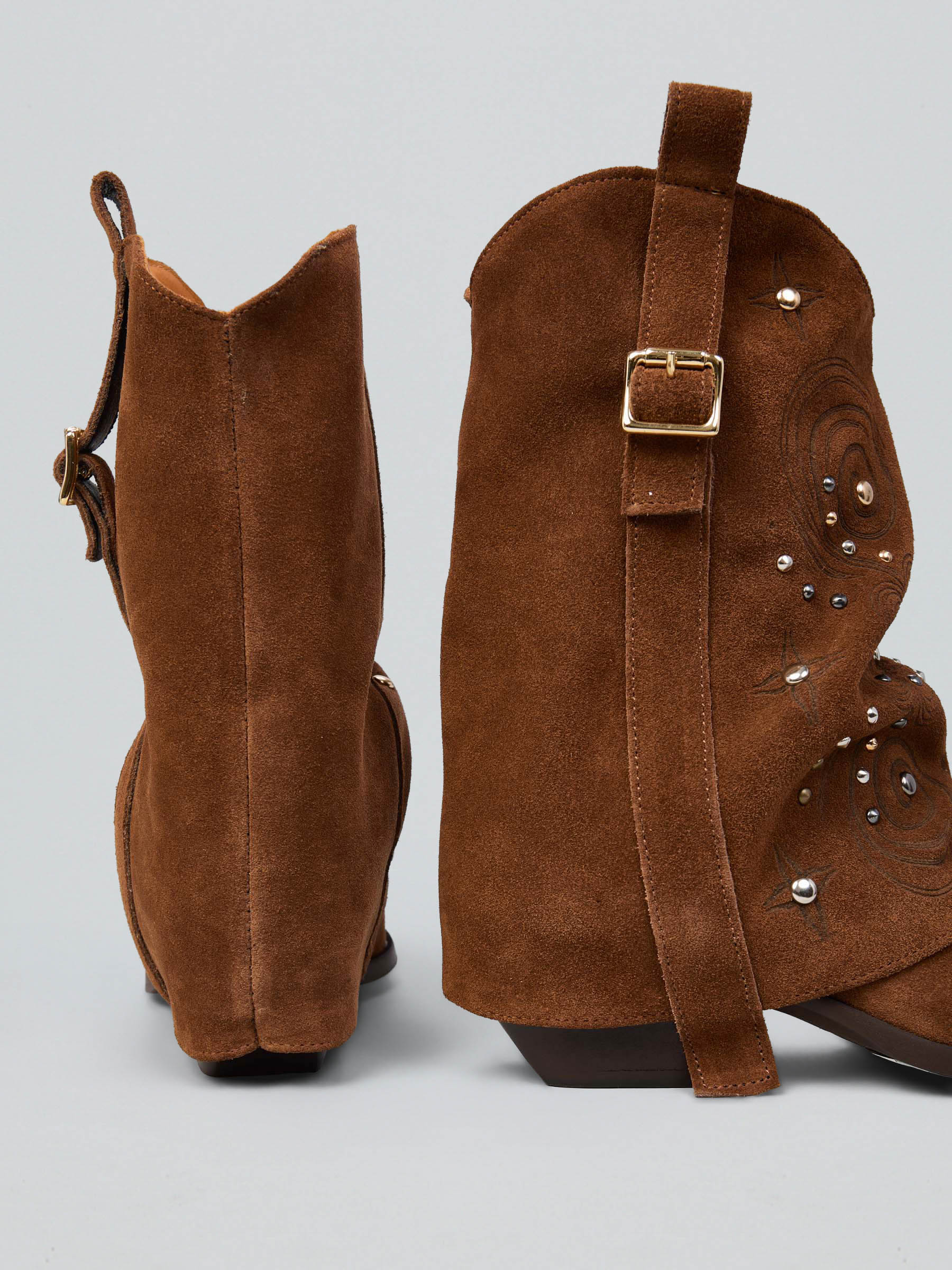 Brushed suede Texans