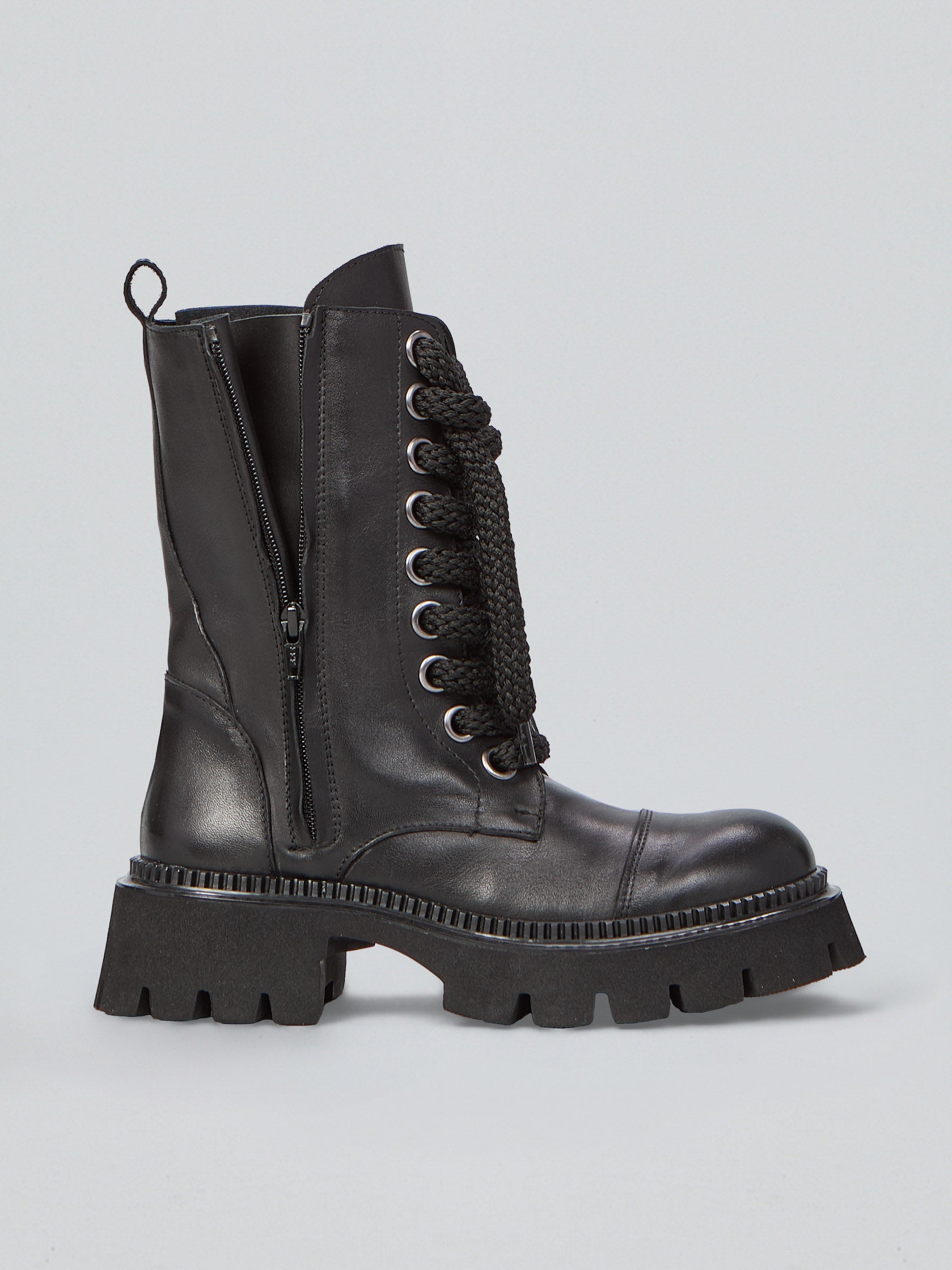 Leather boots