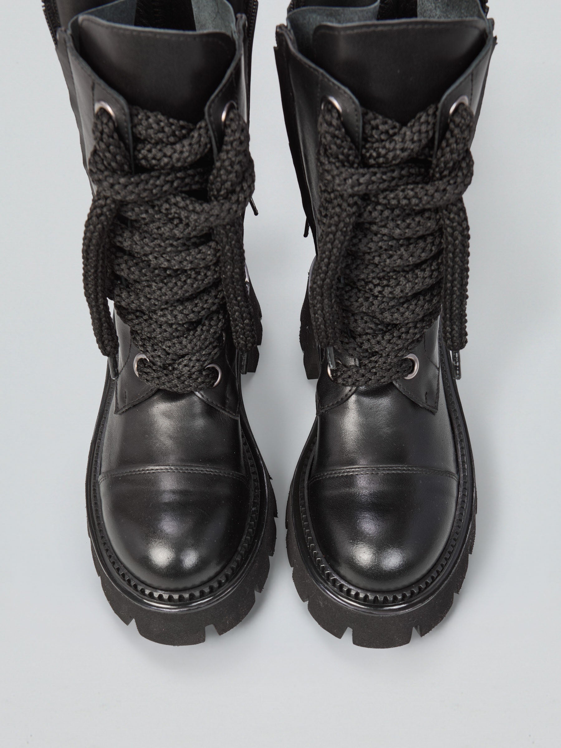 Leather boots