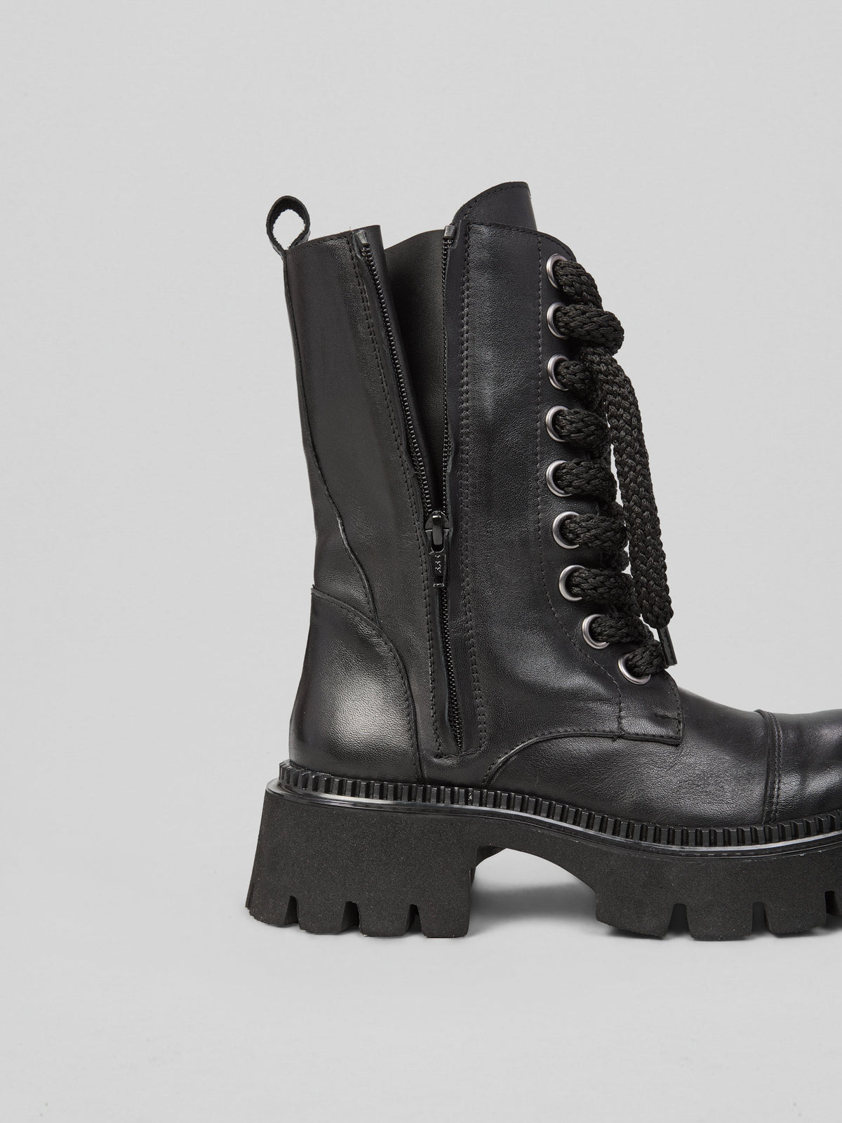 Leather boots