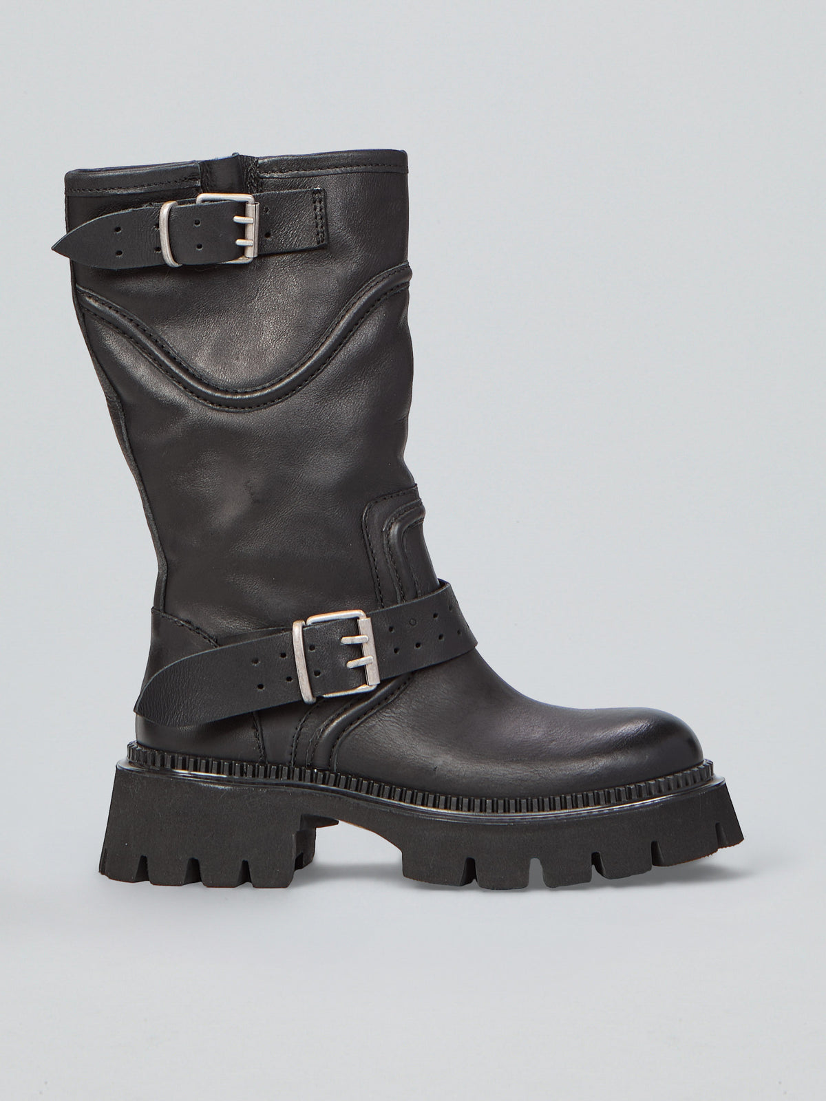 Leather biker