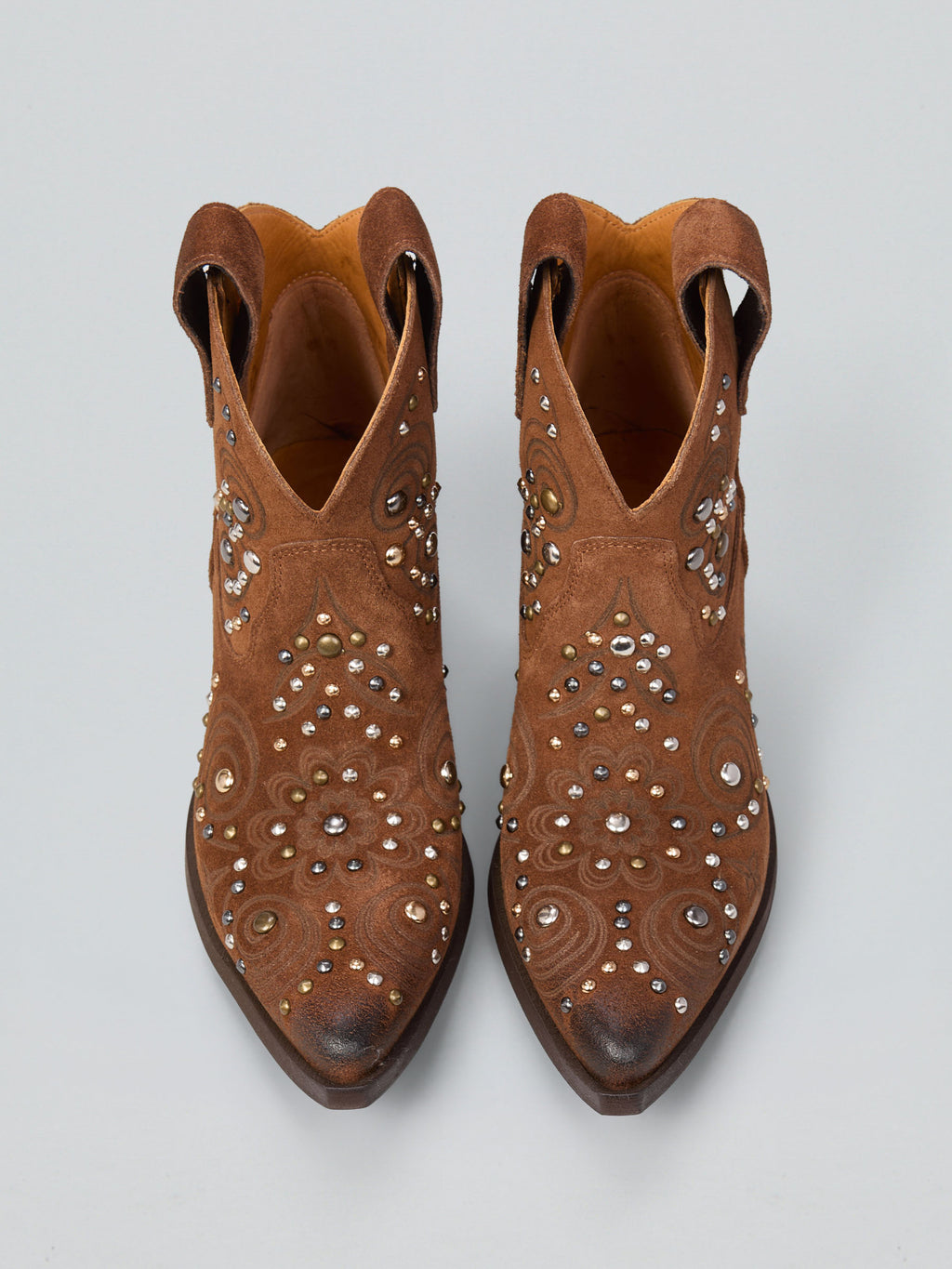 Suede Texan boots