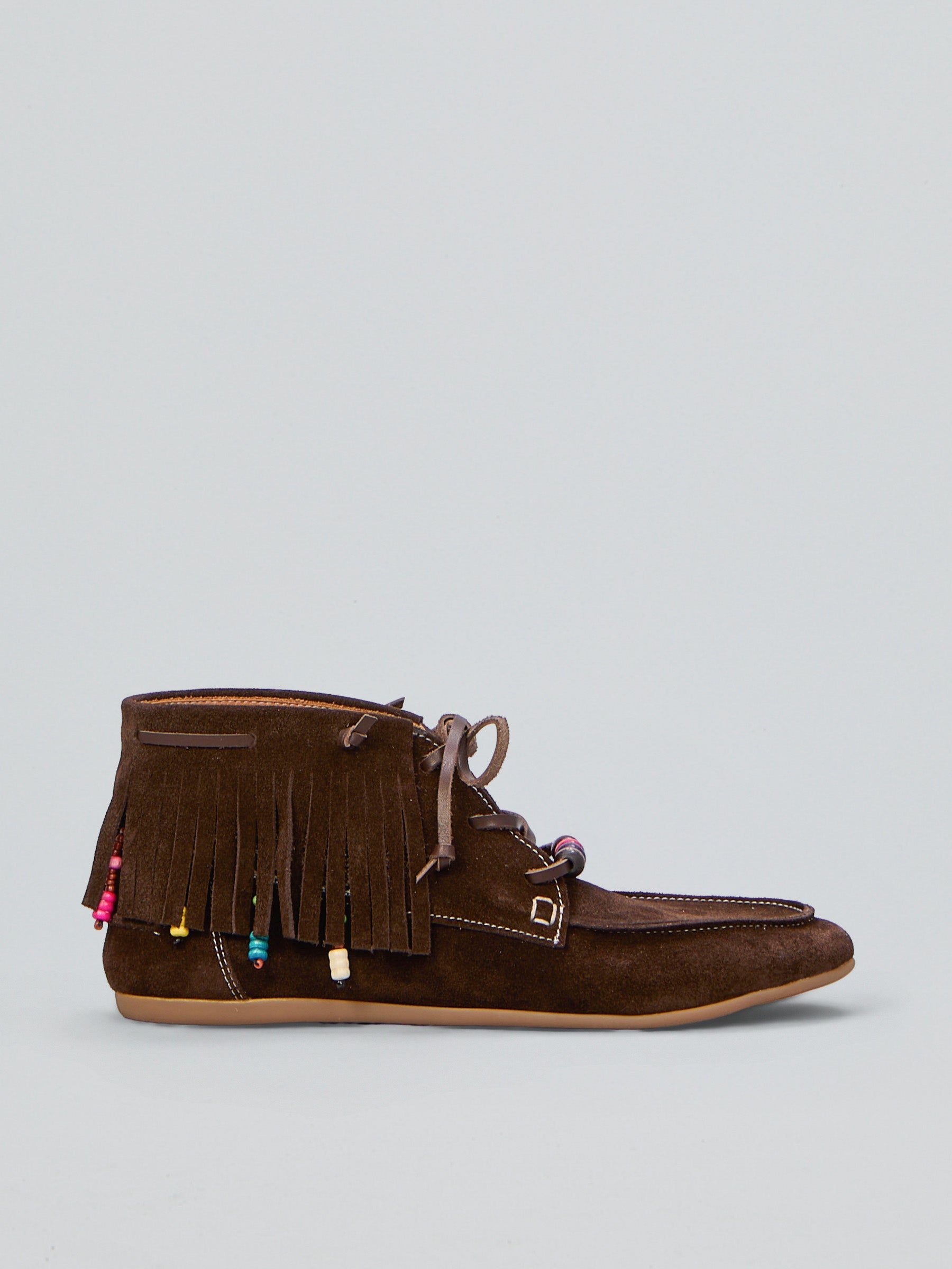Suede flat shoes