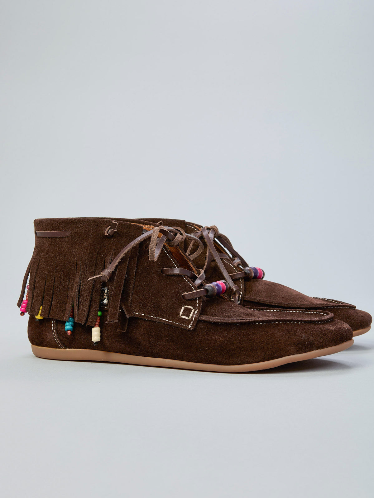 Suede flat shoes
