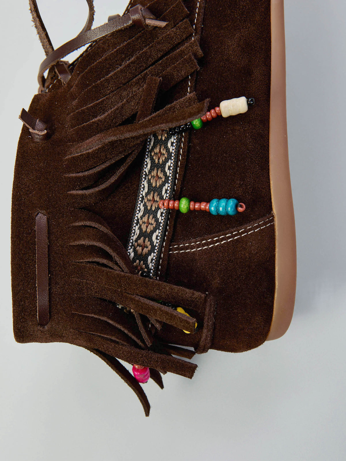 Suede flat shoes