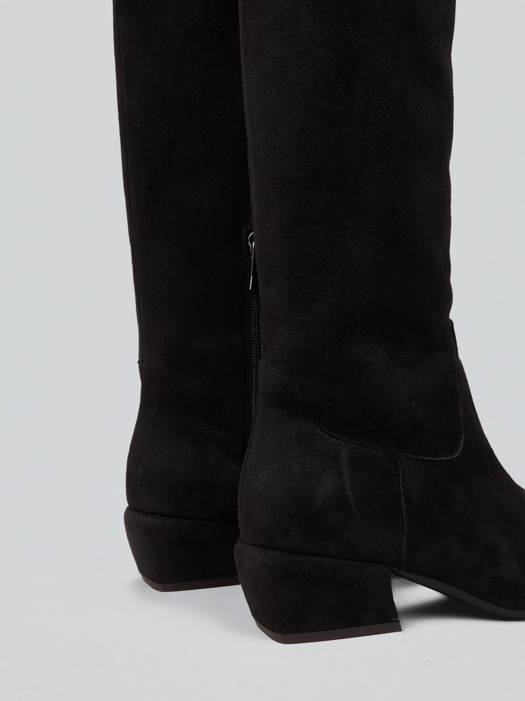 Stretch-Stiefel aus Wildleder
