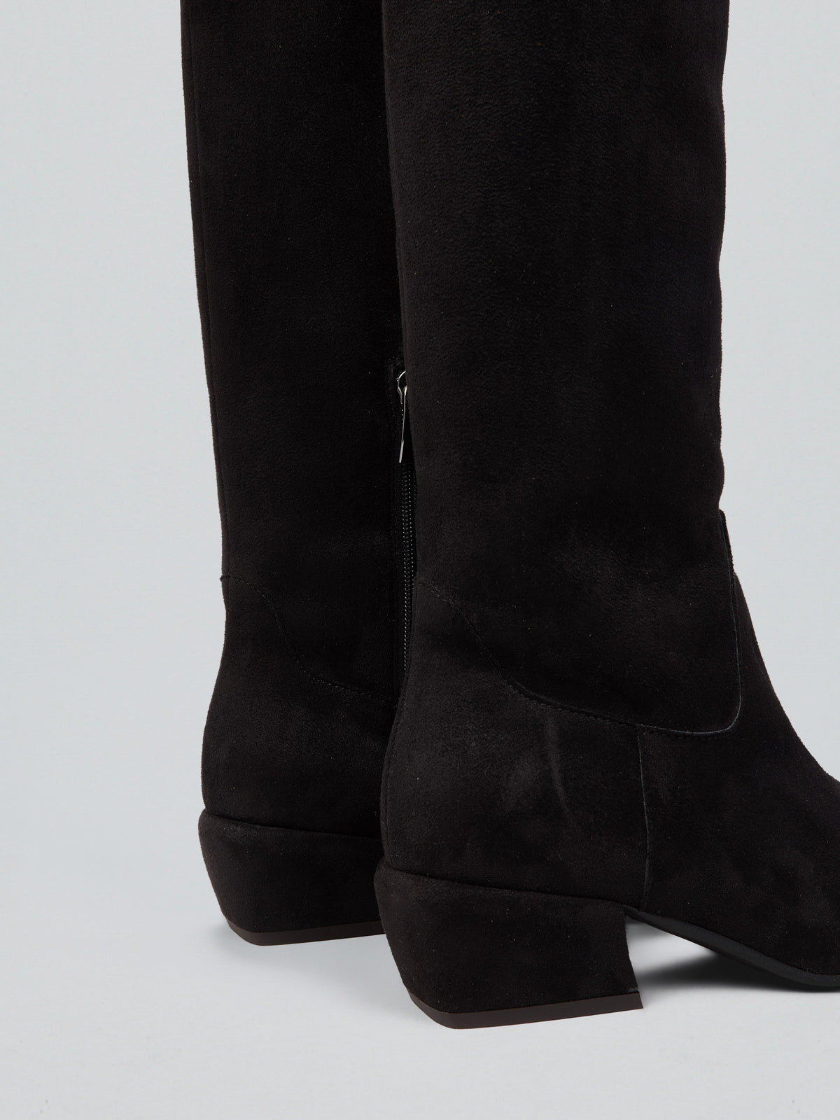 Stretch-Stiefel aus Wildleder