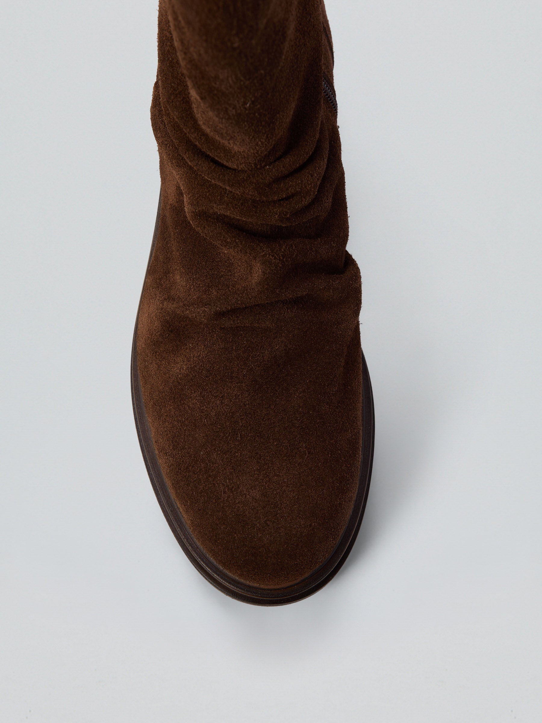 Suede ankle boot