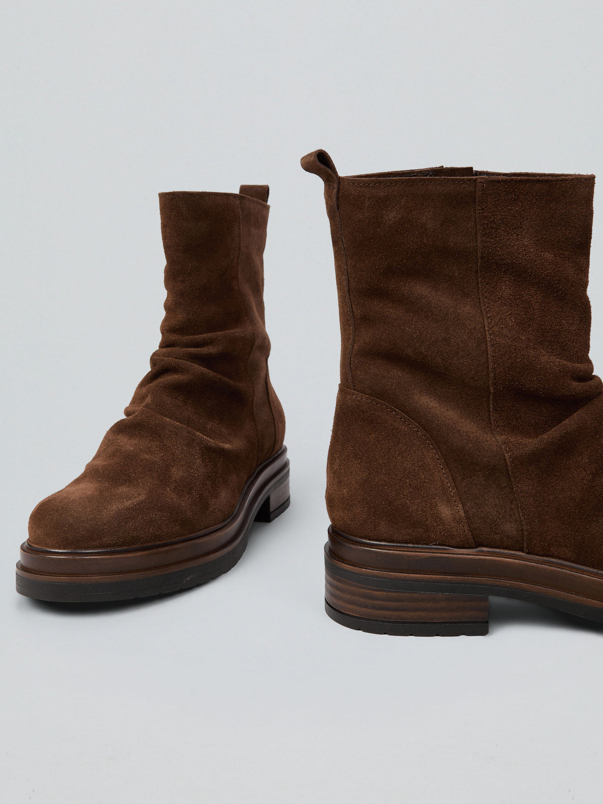 Suede ankle boot