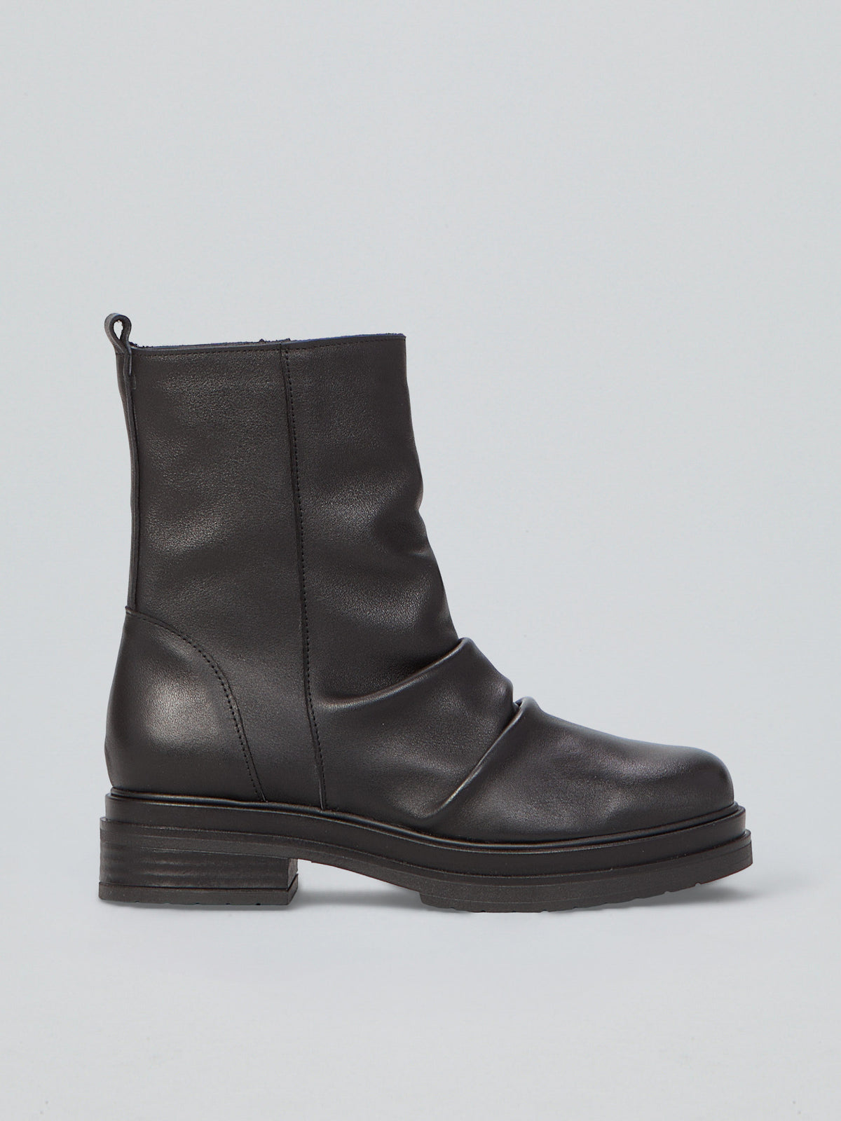 Leather ankle boot