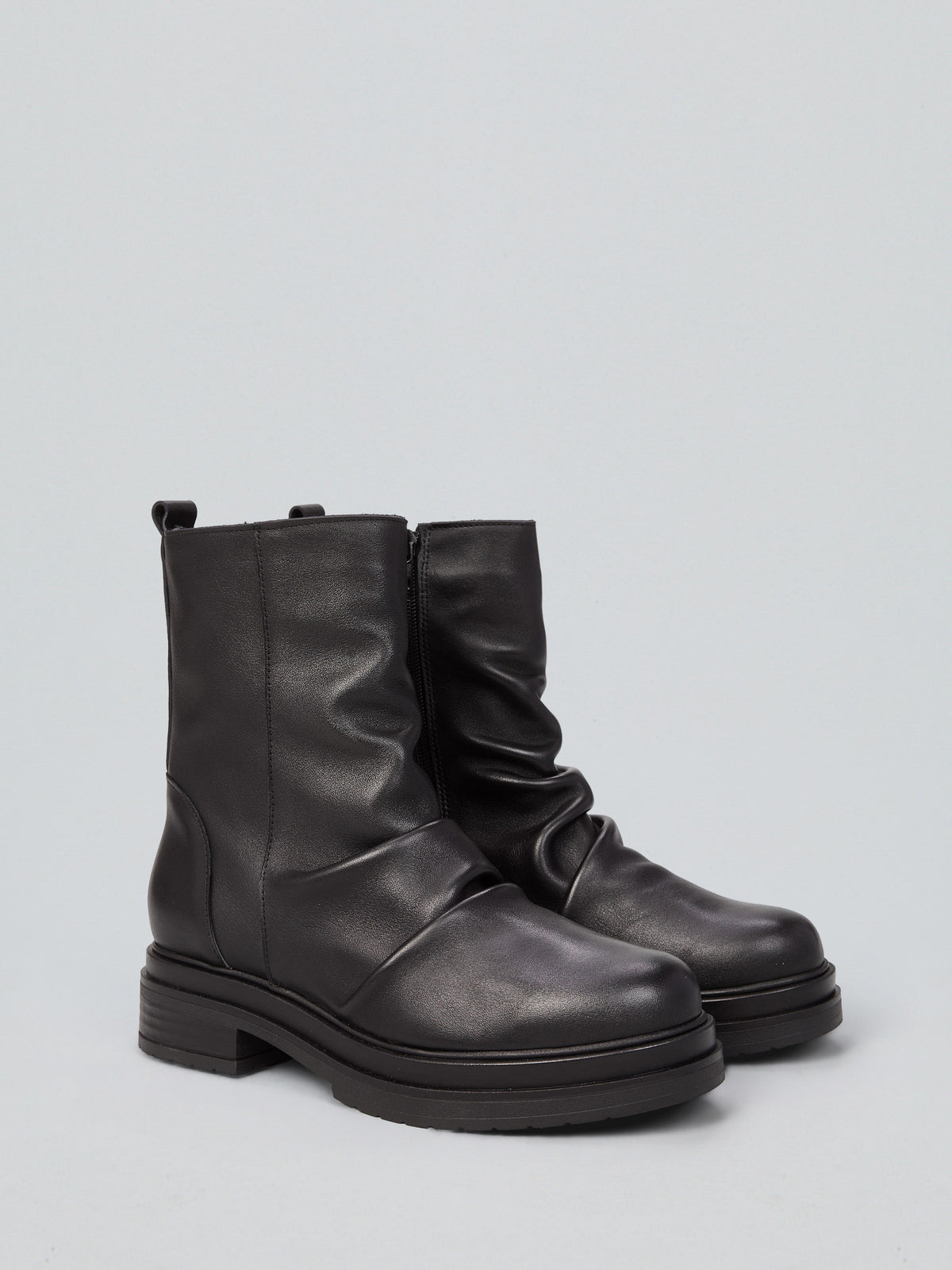 Leather ankle boot