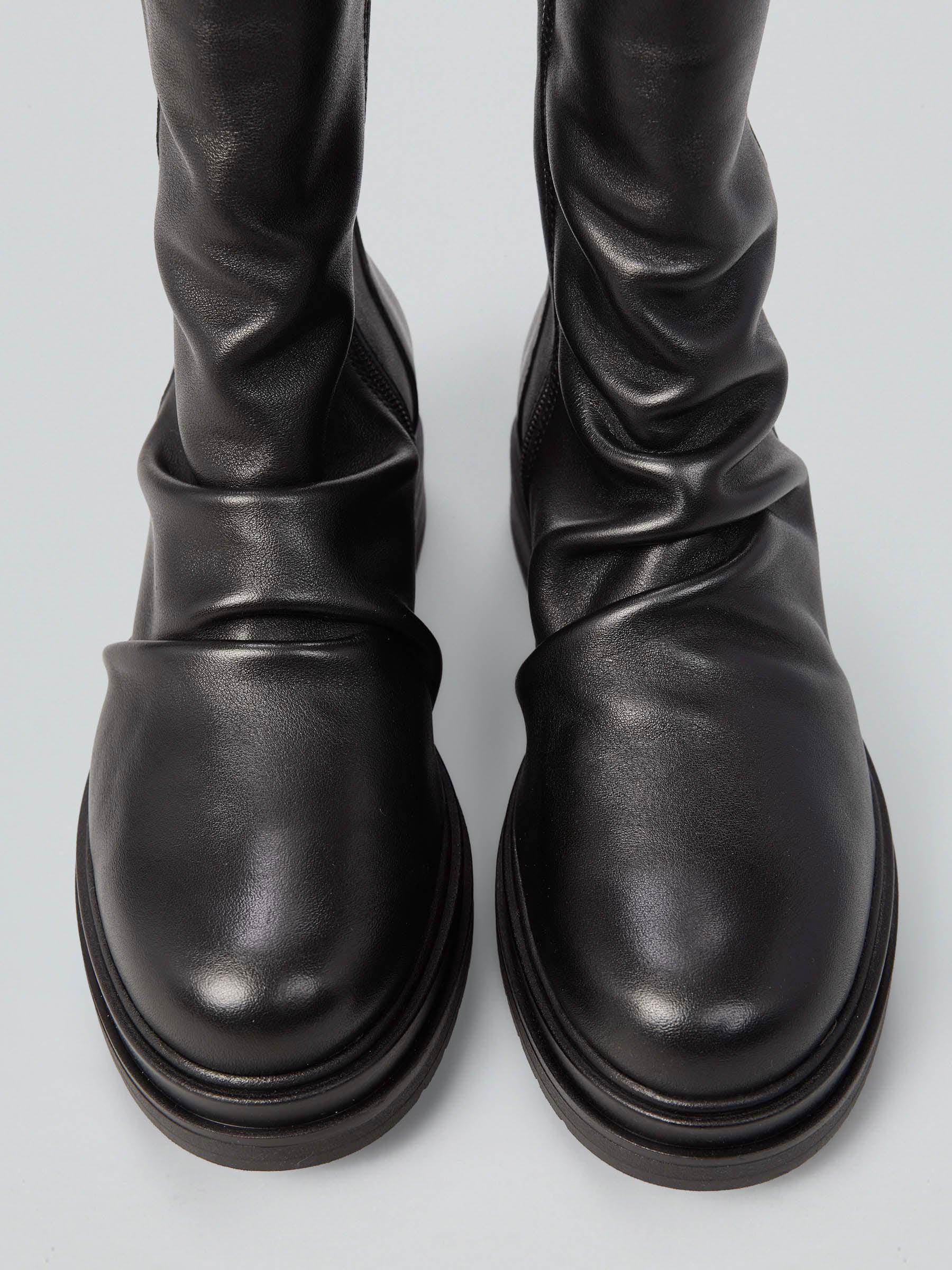 Leather ankle boot